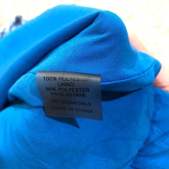 Alexis Casara Dress Size XL Blue Floral Open Back Bow Tie Mini - Picture 6 of 10